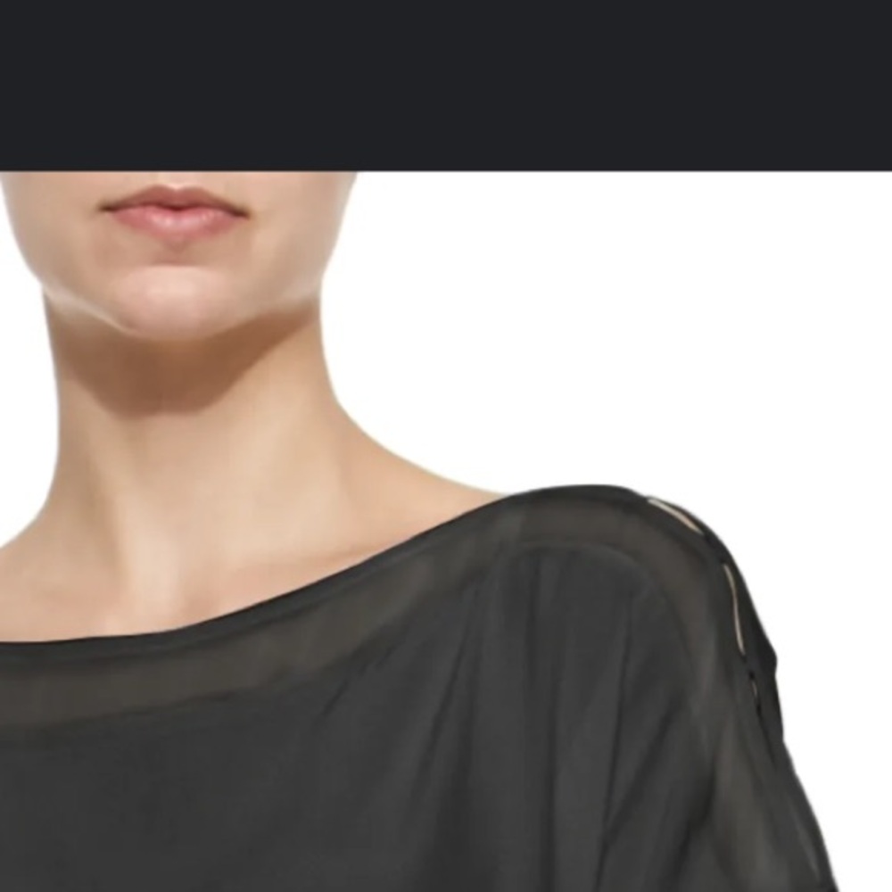 Go silk top, PM, black